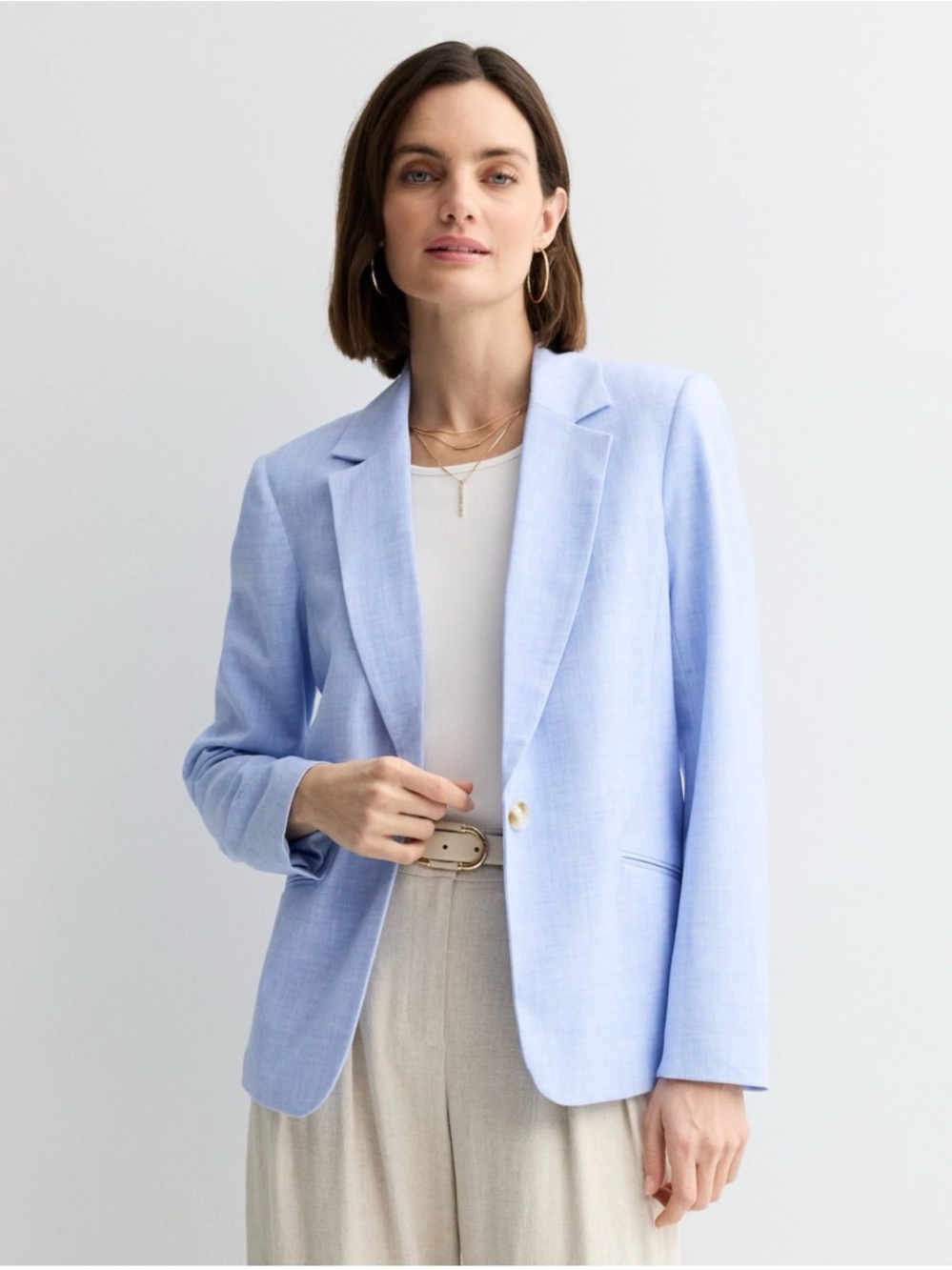 Women's Nine West Classic Single Button Blazer